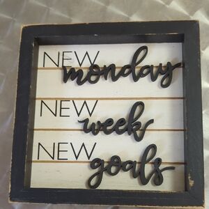 Black and White Motivational Wall Decor